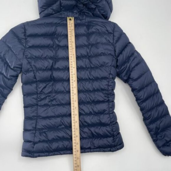Aritzia TNA Botanie‎ Goose Down Packable Puffer Jacket Navy blue, size xxs - Picture 9 of 11